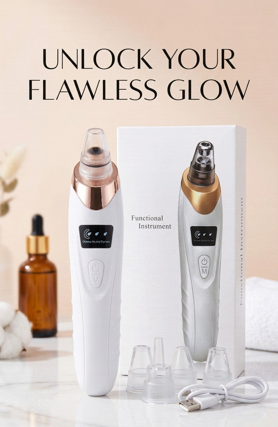 5 in 1 Derma Suction Blackhead Remover Vacuum | Electric Pore Cleaner Machine