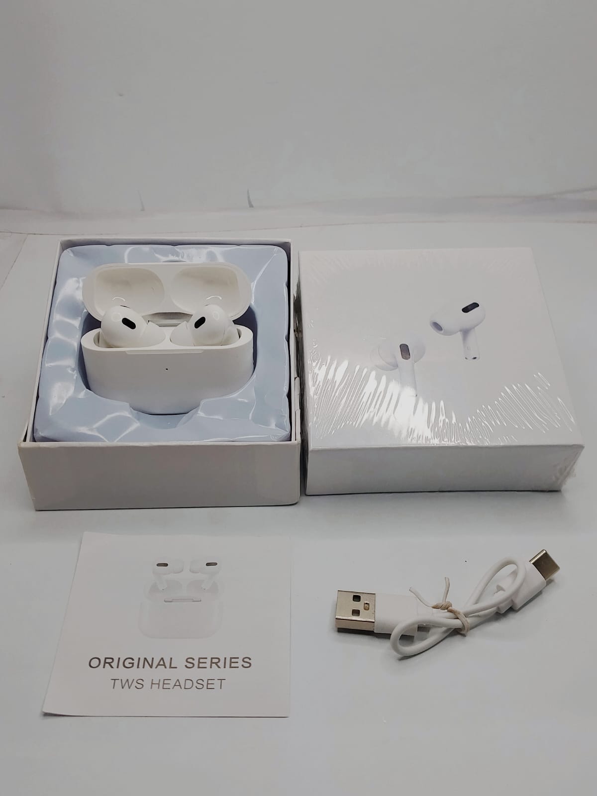 AirPods Pro 2 Style Budget Wireless Earbuds – Bluetooth, Touch Control, Charging Case (Affordable Edition)