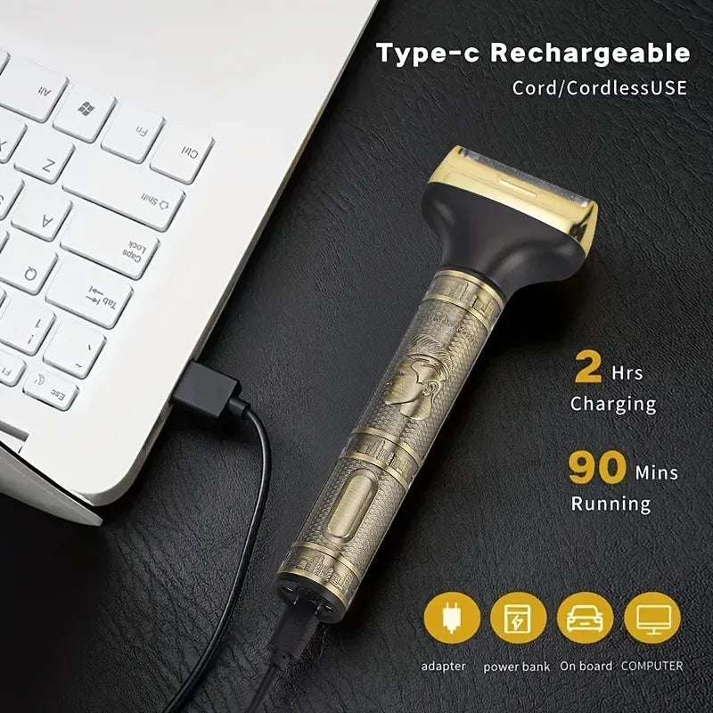 3 in 1 Rechargeable Hair Trimmer for Men | Beard, Nose & Body Grooming Kit