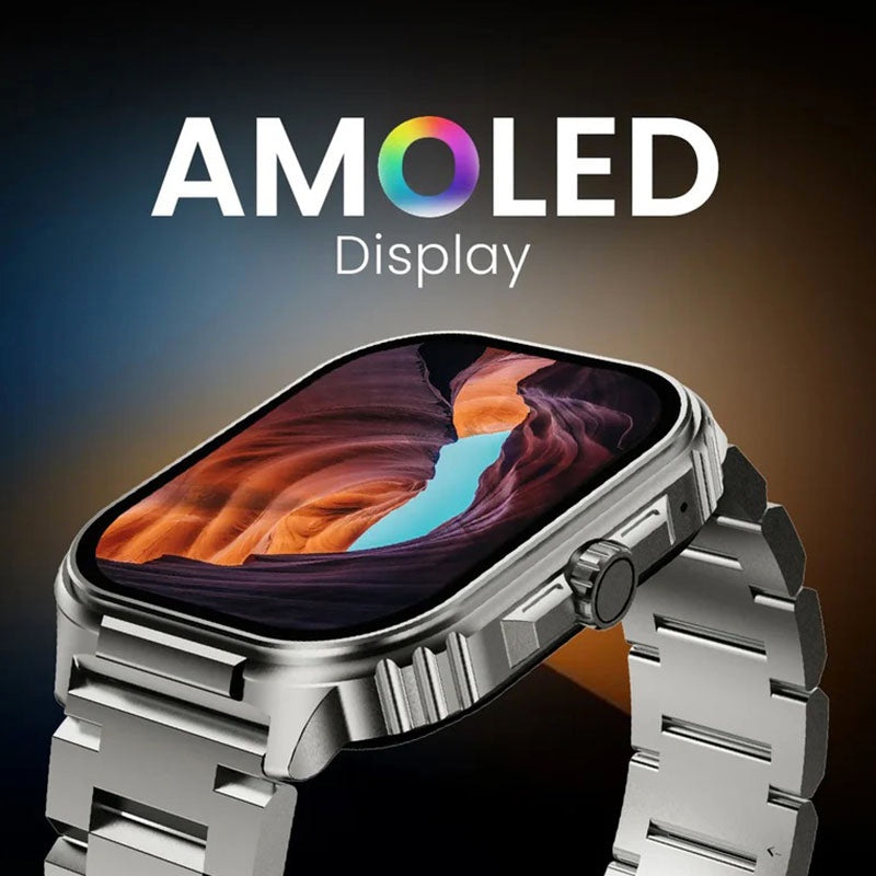 Ultra 3 7-in-1 Smart Watch with Metal Strap – Bluetooth Calling, Fitness Tracker, Multiple Straps & Accessories (High Quality)