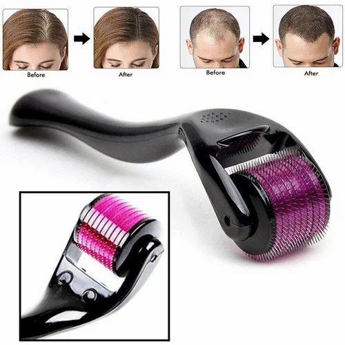 Derma Roller 0.5mm – Hair Growth, Beard Growth & Skin Microneedling Tool (540 Needles)