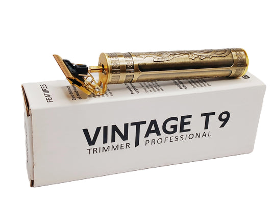 Vintage T9 Professional Hair Trimmer for Men – Rechargeable Beard & Hair Clipper